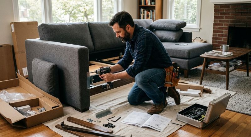 Couch Assembly in Alpharetta, GA